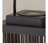 Searchlight Sophelia solar LED patio light, 26 cm, black, rattan