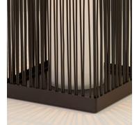 Searchlight Sophelia solar LED patio light, 36 cm, black, rattan