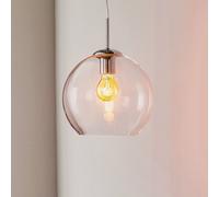 Searchlight Spherical Balls glass hanging lamp, 25 cm, clear
