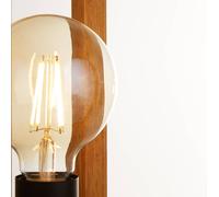 Searchlight Square table lamp made of bamboo