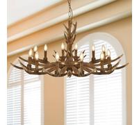 Searchlight Stag chandelier in the form of antlers, 12-bulb