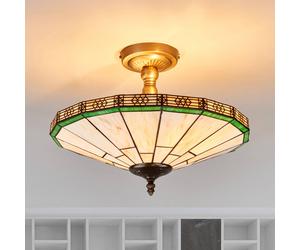 Searchlight Tiffany-style New York ceiling light