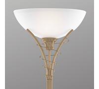 Searchlight Timeless Lineas antique brass floor lamp