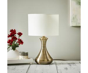 Searchlight Touch 2750 table lamp, antique brass