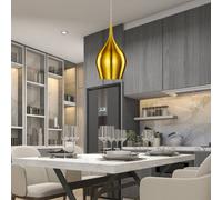SEARCHLIGHT DOME PENDANT GOLD FINISH HANGING 6461-12GO VIBRANT HERRINGBONE CABLE