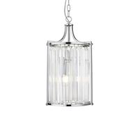 Searchlight Victoria 2 Light Ceiling Pendant Light - Chrome