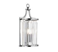 Searchlight Victoria 1 Light Wall Light Chrome With Crystal Glass