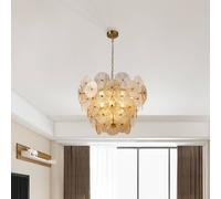 Searchlight Wagon Wheel pendant light, 9-bulb