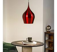 Large Red Aluminium Bell Shaped Shade Home Office Ceiling Fitting Pendant Light