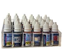 searigs Sea Fishing Hook Bait Oil Set, X20 Concentrate, Black Lugworm, Peeler Crab and Ragworm Flavours, Made in UK, Trade 24 Pack with Counter Display Stand