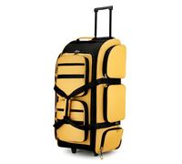Searock Rolling Duffle Bag with Wheels and Handle, 90L Large Luggage Bags for Travel, Yellow