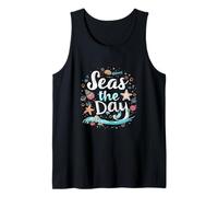 Seas The Day Beach-Themed Tank Top