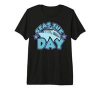 Seas The Day Funny Cruising Premium T-Shirt