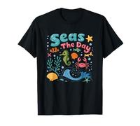 Seas The Day Marine Life Ocean Vibes T-Shirt