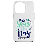 Seas The Day Nautical Anchor Cruise Vacation Case for iPhone 13 Pro