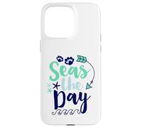 Seas The Day Nautical Anchor Cruise Vacation Case for iPhone 15 Pro Max