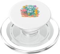 Seas the Day Summer Themed Ocean Adventure PopSockets PopGrip for MagSafe