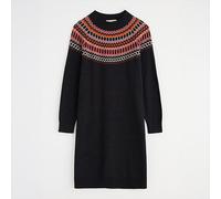 Seasalt Bird Ring Fairisle Knitted Dress Modernist Elderberry Onyx