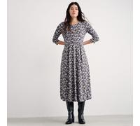Seasalt Cornwall 3/4 Sleeve Veronica Dress Petite VIOLET MULTI SIZE 10