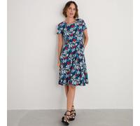 Seasalt Cornwall April Short Sleeve Printed Dress NAVY MULTI SIZE 10