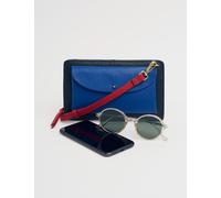 Seasalt Cornwall female Leather Multi Pocket Cross Body Bag - Blue, Blue