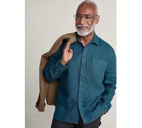 Seasalt Cornwall Men's Curator Linen Shirt Teal