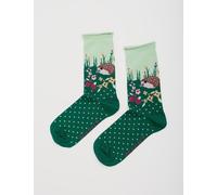 Seasalt Cornwall Patterned Ankle Socks Green Mix