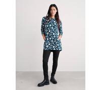 Seasalt Cornwall Pure Cotton Floral Relaxed Tunic Teal Mix