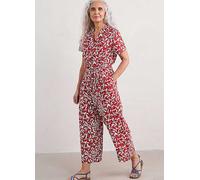 Seasalt Cornwall Red Treen Cove Jumpsuit Red