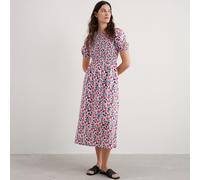 Seasalt Cornwall Short Sleeve Meadowsweet Dress CHALK FLORAL SIZE 12
