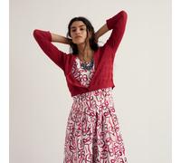 Seasalt Cornwall Sweet Day Cardigan BOAT RED SIZE 10