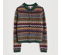 Seasalt Dawson Pick Cardigan Fairisle Modernist Dark Wreckage Multi