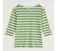Seasalt Sailor Top Scallion Clover Leaf Cotton Womens Breton Striped Design