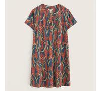 Seasalt Short Sleeve Wreathe Tunic Red Hot Poker Dusk