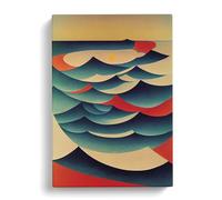 Seascape Abstract Vol.4 Canvas Print | Gallery Wrapped 30mm Frame Wall Art | 30x20 inches | Ready to Hang | Abstract Seascape Picture | Living Room Bedroom Lounge Office