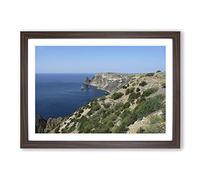 Seascape Black Sea Ukraine Framed Print | A2 Walnut Framed Wall Art | Ready to Hang | Modern Nautical Picture | Living Room Bedroom Lounge Office