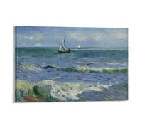 Seascape Near Les Saintes-Maries-De-La-Mer By Vincent Van_Gogh Posters Art Poster Canvas Painting Decor Wall Print Photo Home Modern Decorative Posters 08x12inch(20x30cm)