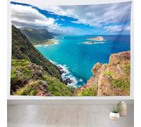 Seascape Tapestry Wall Hanging Ocean Large Tapestry Fabric Wall Hangings Art 3D Print Tapestries for Bedroom Living Room Home Decor 180x230 cm a-9243