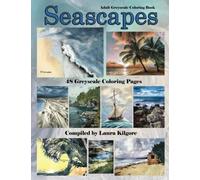 Seascapes: Adult Greyscale Coloring Book with the theme being all about the sea. If you like to color seascapes and landscapes, then this is your book with 48 beautiful pages.
