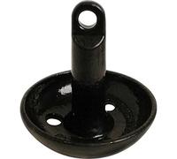 SeaSense Mushroom Boat Anchor - Ideal for Skiffs, Canoes, Kayaks & More, Great for Sandy, Muddy or Weedy Bottoms - Cast Iron w/Black Vinyl Coating, 15 lbs, For Boats Up to 20’