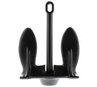 SeaSense Navy Boat Anchor - Ideal for a Small Boats, Pontoons, Fishing Vessels, Kayaks & More, Great for Rocky, Sandy, Muddy or Weedy Bottoms - Black Vinyl Coating, 28 lbs, for Boats 19’ - 21’