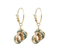 Seashell Conch Earrings for Women, Cute Seashell Earrings for Girls, Ocean Sea Shell Dangle Earrings Hypoallergenic, Beach Seashell Statement Drop Earrings, Cowrie Shell Bohemian Earrings Jewelry
