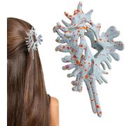 Seashell Hair Clip - Creative Shark Claw Hairpin, 4 Colors Decorative Conch Clip for Women, Non Slip Beach Hair Accessory | for Wedding Daily Sport