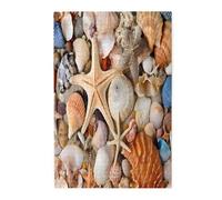 Seashell Landscape On The Beach -Print 1000 Piece Picture Puzzle -Wooden,Family-Friendly Fun For All Ages,For Relaxation And Gift-Giving.
