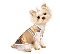 Seashell Landscape On The Beach Print Dog Shirt Summer Pet T-Shirts Stretchy Cats Dogs Tee Shirt Sleeveless Tank Top Dog Vest
