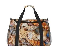 Seashell Landscape On The Beach Print Hand Travel Bag Ideal for Long-Distance Travel and Daily Use