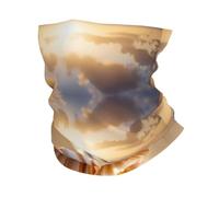 Seashell Landscape On The Beach Print Headband Neck Gaiter Head Wrap Headwear