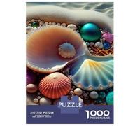 Seashell Ocean Elements 1000 Piece Jigsaw Puzzle Paper For Adults Relaxing Decor Family Time 52x38cm/1000pcs
