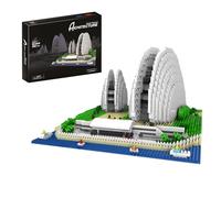 Seashell Opera House Building Set for Adults, 3962 PCS Architecture Mini Micro Building Bricks Model, STEM Educational Toy, Home Office Decor Gift for Birthday Christmas