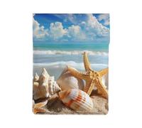 Seashell Sea Beach Printed Laptop Sleeve Bag 13-Inch - Leather Laptop Sleeve Case Shockproof Protective Computer Cover Bag